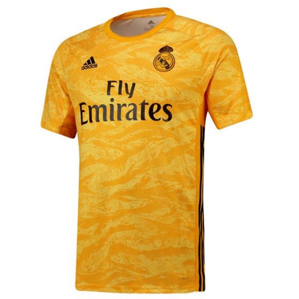 Camiseta Real Madrid Replica Primera Ropa Portero 2019/20 Amarillo